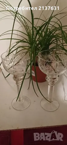 КРИСТАЛНИ ЧАШИ за ШАМПАНСКО - РЪЧНО ГРАВИРАНИ, снимка 4 - Чаши - 48476892