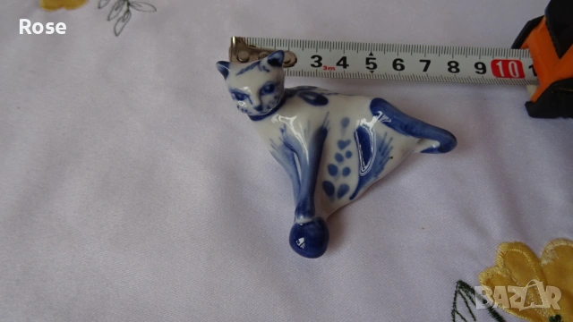 Гжелски рисувани фигури, Русия, СССР, винтидж, снимка 17 - Антикварни и старинни предмети - 53583475