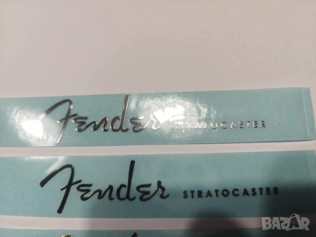 Fender Stratocaster Spaghetti Logo-лепенки в 3 цвята, снимка 2 - Китари - 53505978
