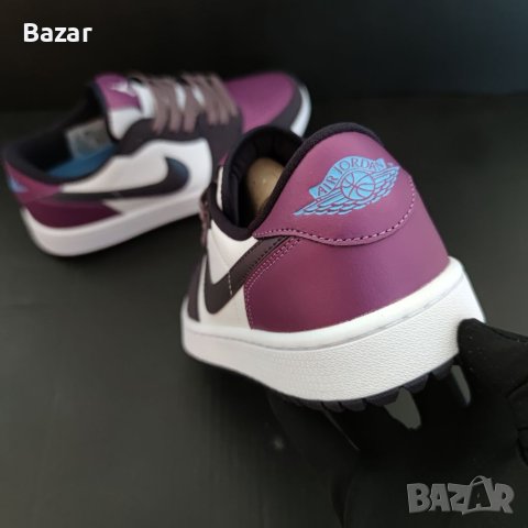 Nike Air Jordan 1 Low Purple Golf Hameleon Logo Нови Обувки Размер 39 Кецове Маратонки , снимка 6 - Маратонки - 41087494