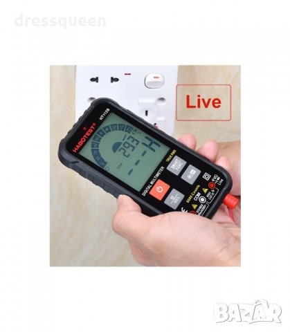  HT112B Цифров мултицет с голям екран, снимка 2 - Други инструменти - 34251091