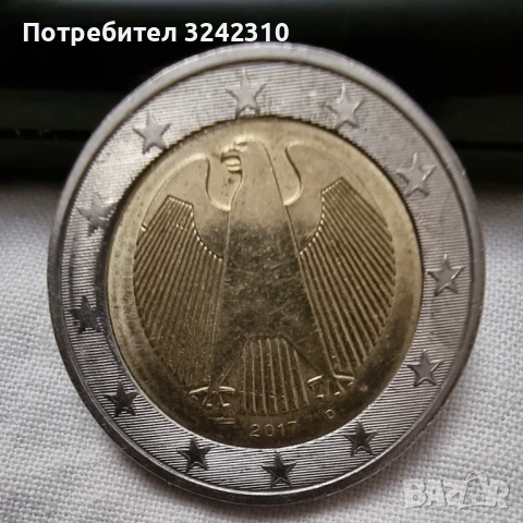 монета от 2 евро от 2017, снимка 2 - Нумизматика и бонистика - 53375408