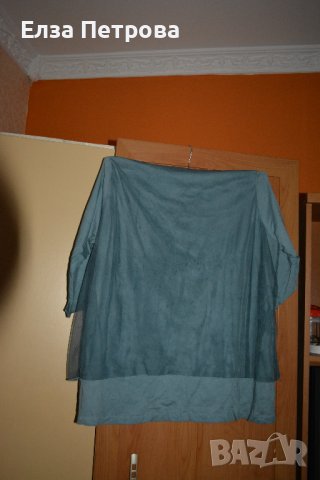 Банкетна блуза в съчетание от трико дантела и камъчета, снимка 2 - Блузи с дълъг ръкав и пуловери - 42274632