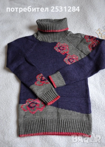 Дамска блуза, плетиво, пуловер размер М-Л , снимка 4 - Блузи с дълъг ръкав и пуловери - 52612321