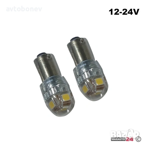 LED крушки-габаритни(T4W) 12-24V-2бр.к-т -03-, снимка 2 - Аксесоари и консумативи - 53009081