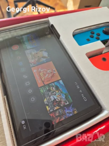 Nintendo Switch OLED Red/Blue, снимка 5 - Nintendo конзоли - 56410364