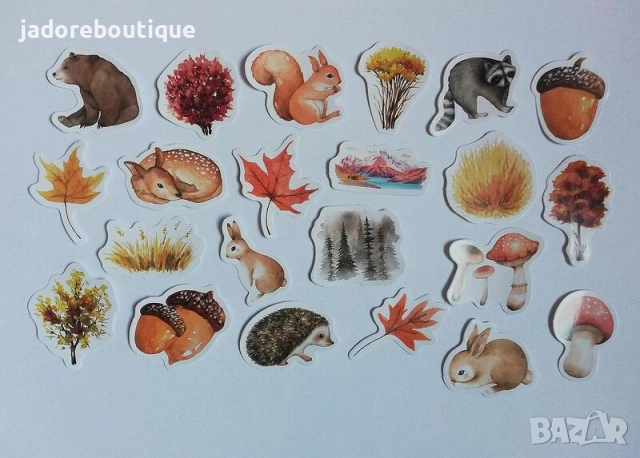 Скрапбук стикери за декорация планер 23 бр /комплект - различни видове, снимка 9 - Други - 38248929