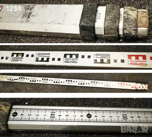 Геодезическа лата 4 метра алуминиева