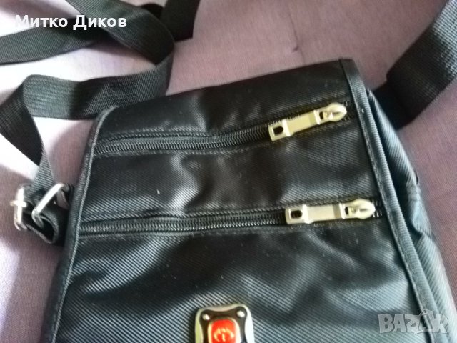 Чанта промазан плат за през рамо маркова 22х17х8см, снимка 3 - Чанти - 40384729