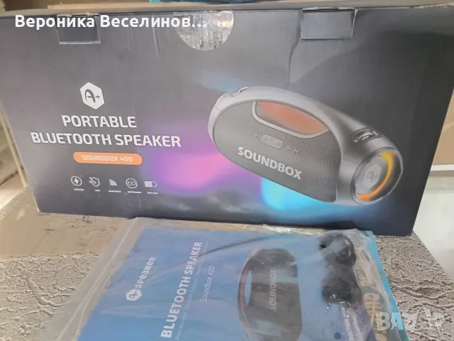 A+ sounbox 60w портативна колонка, снимка 3 - Тонколони - 47914342