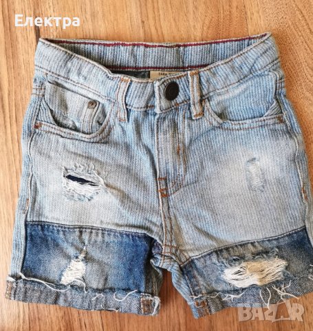 Дънкови къси панталони Zara 4год. , снимка 1 - Детски къси панталони - 41343469