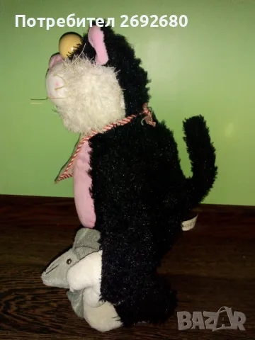 Интерактивна играчка на батерии - котарак с мишка, снимка 6 - Електрически играчки - 48115538