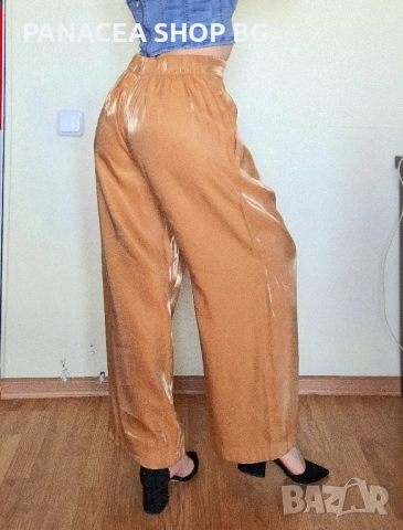 Дамски панталон с широк крачол, снимка 3 - Панталони - 51965267