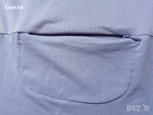 Active Touch лилава дамска спортна блуза с поло, цип, джоб отзад и дупки за палци р-р L, снимка 13 - Спортни екипи - 41518369