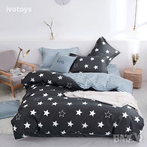 Двулицево спално бельо, 4 части - Модел WS17626