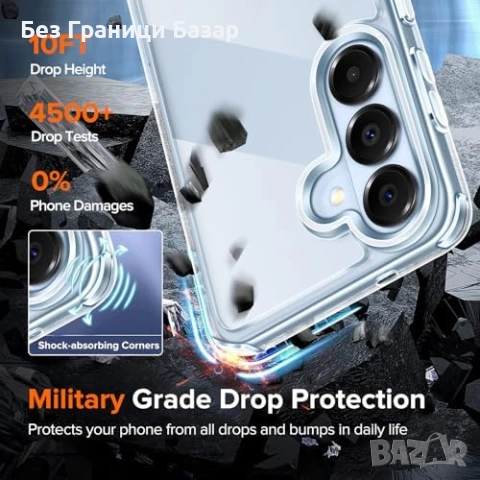 Нови Galaxy S26 Калъф кейс Военен Клас Защита + 2 Темперирани Стъкла протектори Самсунг, снимка 5 - Калъфи, кейсове - 53834638