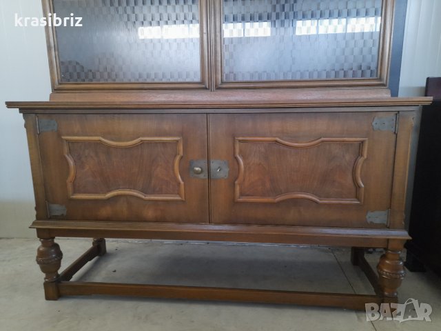 Шкаф с витрина Масив, снимка 4 - Гардероби - 21613117