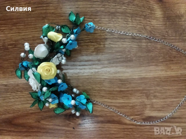 Арт дамско колие , снимка 2 - Колиета, медальони, синджири - 51319185