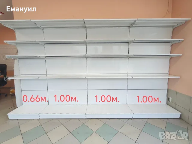 Метални стелажи за магазин 