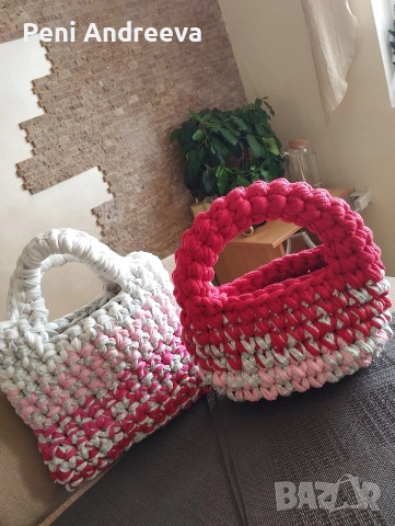 Ръчно изработени плетени чанти, снимка 2 - Чанти - 53694232
