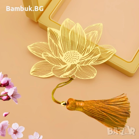 Книгоразделител ,, Лотосово цвете'', снимка 3 - Други - 52559842