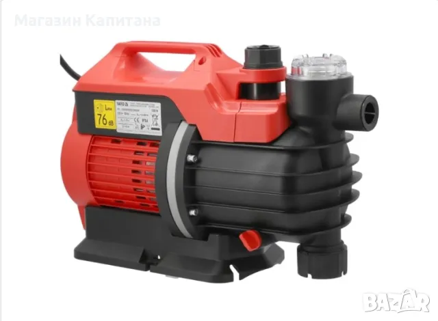 Хидрофорна помпа с филтър YATO, 850 W, 3600 L/h, 3.8 bar, снимка 2 - Други машини и части - 49451803