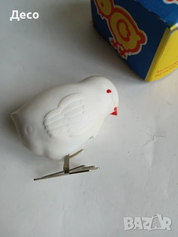 Стара механична руска играчка пиленце., снимка 3 - Колекции - 51171508