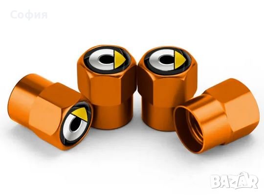 Нови метални капачки за винтили за Смарт Smart и други автомобили НАЛИЧНО, снимка 4 - Аксесоари и консумативи - 44243304