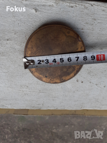 Стара бронзова пудриера, снимка 6 - Антикварни и старинни предмети - 53388688