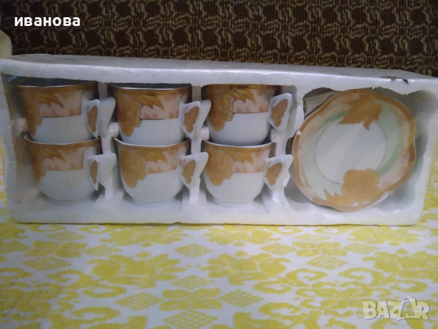 Сервиз за кафе с нежни пеперудени мотиви , снимка 4 - Сервизи - 52653800
