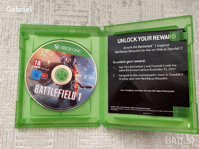 Battlefield 1 Xbox One, снимка 2 - Игри за Xbox - 44600122