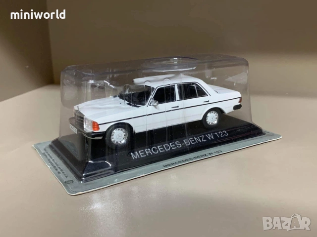 Mercedes-Benz W123 - мащаб 1:43 на DeAgostini моделът е нов в блистер, снимка 3 - Колекции - 53776973
