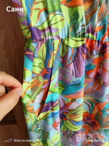 Маркова шарена миди рокля 👗, снимка 7 - Рокли - 50898368