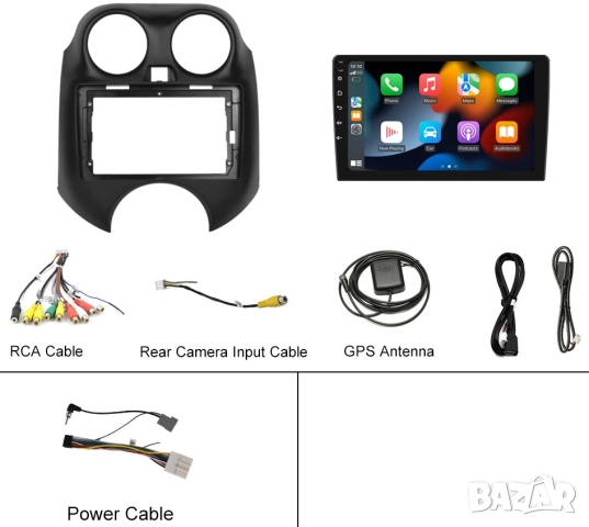 Мултимедия, Двоен дин, за Nissan Micra, Андроид, Навигация, Нисан Микра, Дин плеър екран Android, снимка 6 - Аксесоари и консумативи - 51940315