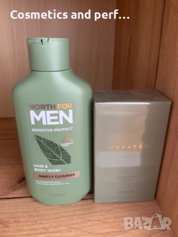 Комплект от мъжки шампоан+душ гел и тоалетна вода , снимка 1