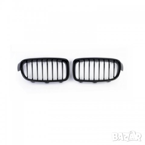 Бъбреци Единични Решетки За БМВ BMW F30 F31 Черен Гланц Лак М3 2012+, снимка 1