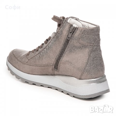 Дамски боти VITAFORM, Естествена кожа, Номер 37, Сребърен, снимка 3 - Дамски боти - 34471702