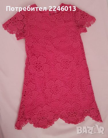 Тъмно розова рокличка по тялото, снимка 1 - Детски рокли и поли - 41304031
