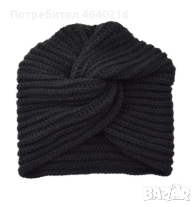 зимна плетена шапка, снимка 7 - Шапки - 52639270