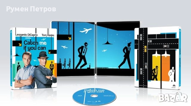 Нов Blu Ray Steelbook ХВАНИ МЕ АКО МОЖЕШ - CATCH ME IF YOU CAN, снимка 2 - Blu-Ray филми - 51676195