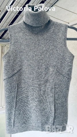 Модерно поло без ръкави STEF IN TIME Италия меринос, снимка 2 - Блузи с дълъг ръкав и пуловери - 52023080