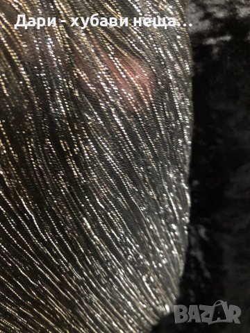 Блуза с прозрачност, в черно и сребристо🍀❤️S,M, M/L❤️🍀арт.145, снимка 3 - Блузи с дълъг ръкав и пуловери - 38816401