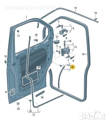 Уплътнение на преднаврата предна за VW Transporter T5 T6, снимка 6 - Аксесоари и консумативи - 41608919