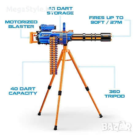 X-Shot INSANITY Rage Fire Gatlin-Blaster, снимка 4 - Други - 56082893
