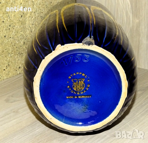 Стара Немска керамична ваза тип ШИШЕ висока 39 см., снимка 7 - Антикварни и старинни предмети - 51527445