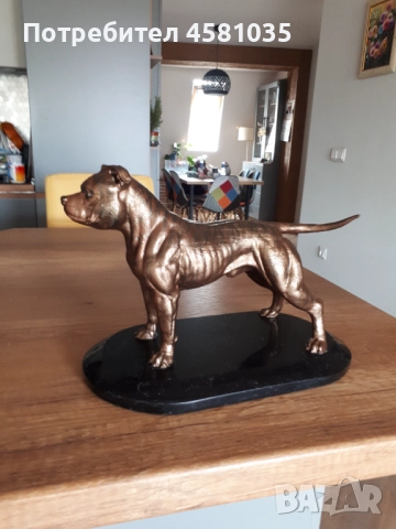 Фигура на Американски питбул, снимка 2 - Статуетки - 51552642