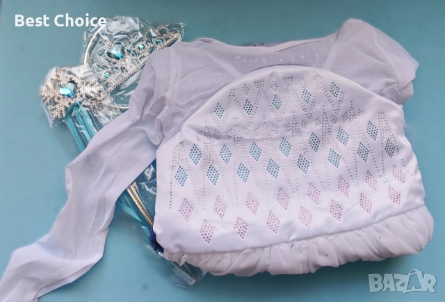 Детска рокля, костюм на принцеса Елза от "Замръзналото кралство", снимка 5 - Детски комплекти - 52819834