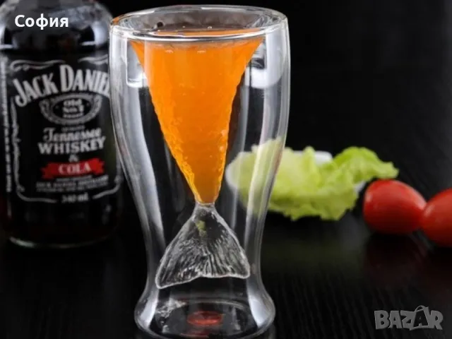 Модерна чаша русалка от боросиликатно стъкло, снимка 1