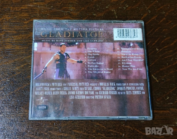 CD Gladiator Soundtrack Гладиатор Диск Музика, снимка 3 - CD дискове - 52455865