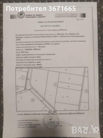 Парцел в село Желязно Пловдивско